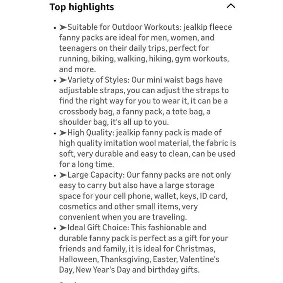 Fanny Pack Crossbody Bag for Women and Men, Belt Bag for Hiking Bum Bag with. - Picture 9 of 9